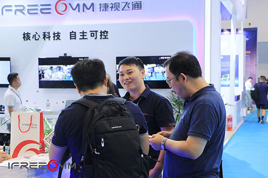 捷視飛通軍博會客戶交流